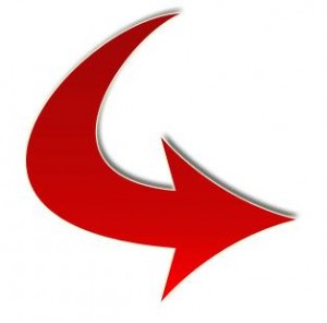 Real Estate Agent on Red Arrow Curved Downright   Real Estate Marketing   Agentinnercircle